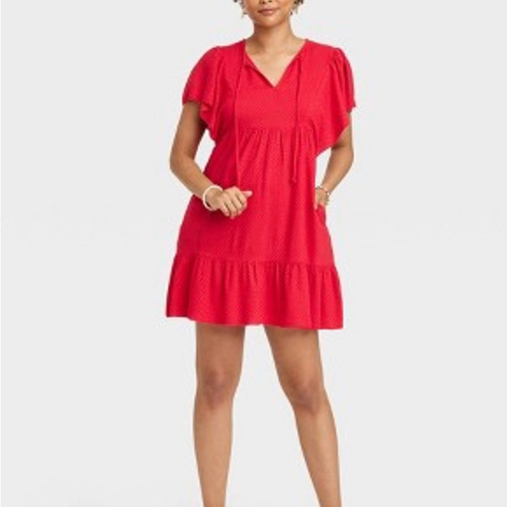 Knox Rose Casual Dress Ruffles Sleeveless Size:XXL